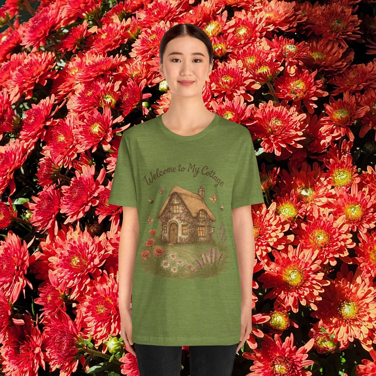 Cottage Tee - Relaxing English Countryside Short Sleeve Shirt