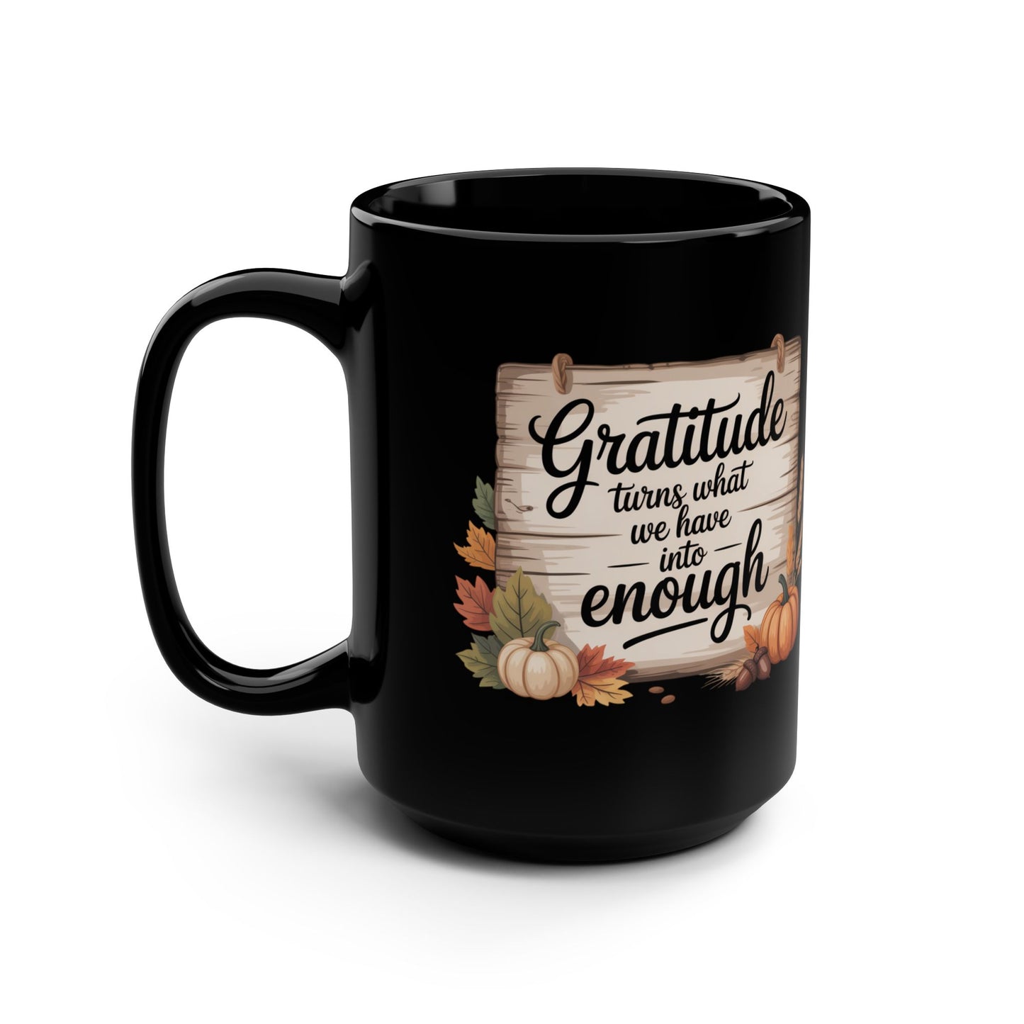 Mug: Gratitude Mug, Cozy Coffee Cup, Fall Decor, Autumn Vibes, Thanksgiving Gift