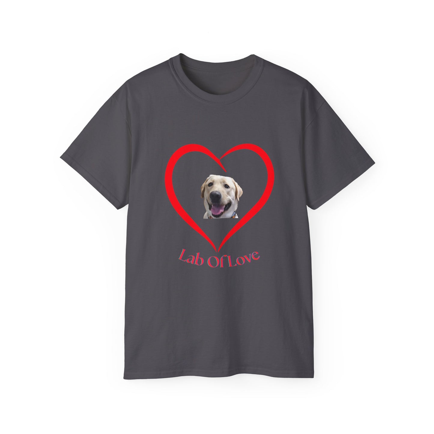 Heart Love Dog Unisex Tee - Pet Lovers Gift, Valentine's Day Apparel