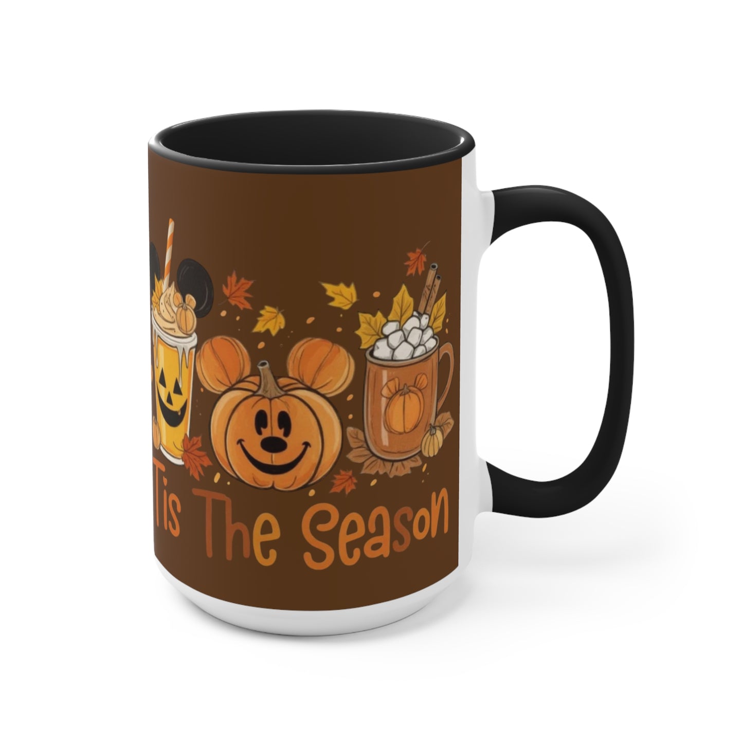 Festive Fall Accent Mugs | Halloween Coffee Cup, Autumn Drinkware, Seasonal Gift, Cozy Mug, Cute Kitchen Decor