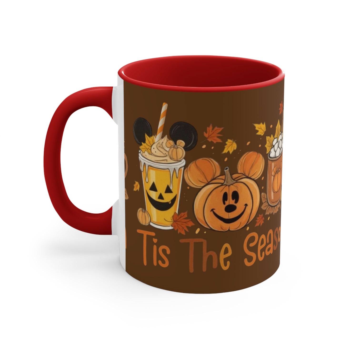 Festive Fall Accent Mugs | Halloween Coffee Cup, Autumn Drinkware, Seasonal Gift, Cozy Mug, Cute Kitchen Decor