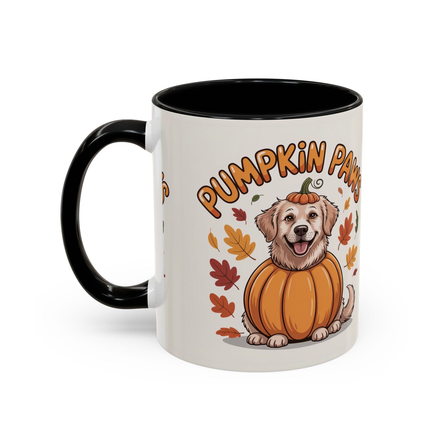 Fall Pumpkin Paws Coffee Mug, Dog Lover Gift, Autumn Home Decor, Cute Pet Mug, Halloween Coffee Cup, Seasonal Drinkware