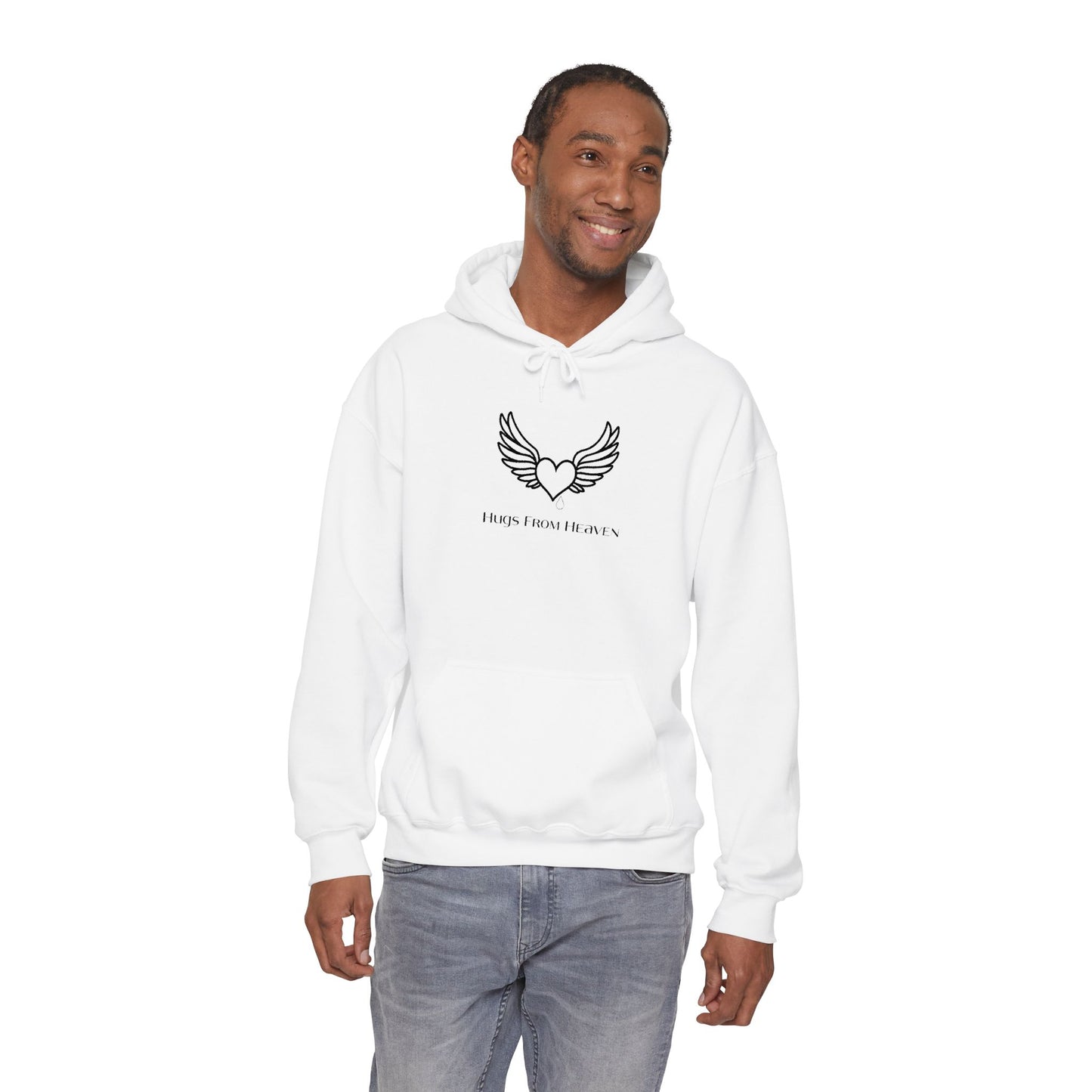 Hugs From Heaven Hoodie — Heart & Wings Memorial Sweatshirt
