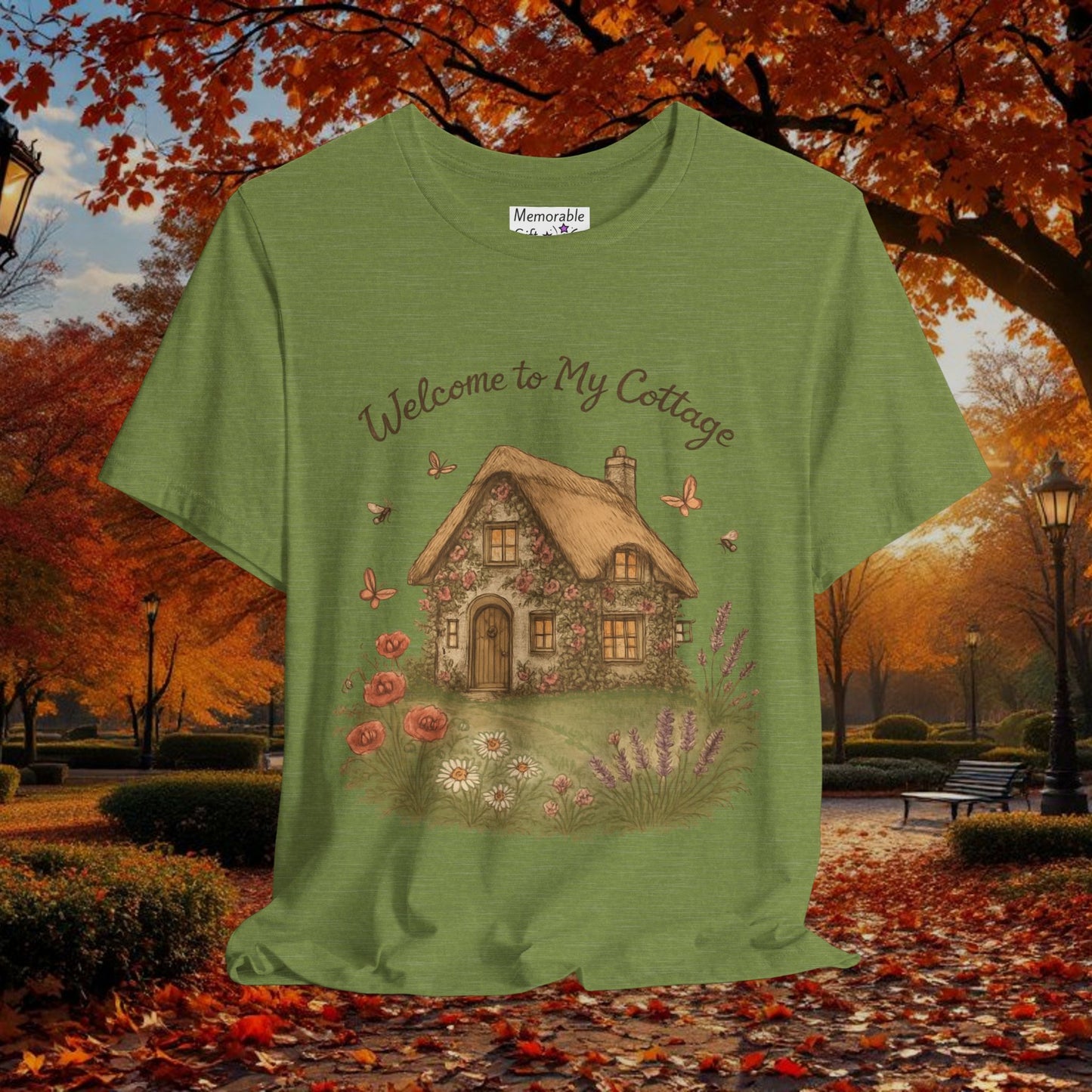 Cottage Tee - Relaxing English Countryside Short Sleeve Shirt