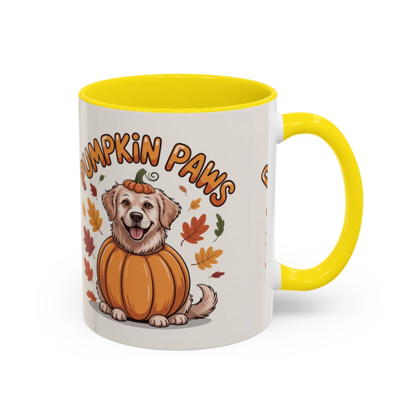 Fall Pumpkin Paws Coffee Mug, Dog Lover Gift, Autumn Home Decor, Cute Pet Mug, Halloween Coffee Cup, Seasonal Drinkware