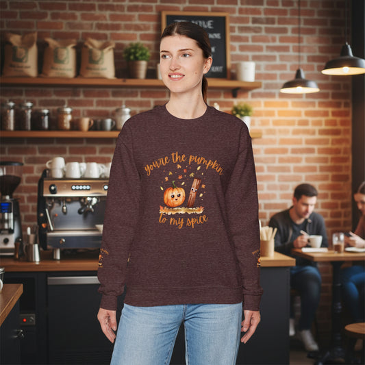 Pumpkin Spice Sweatshirt - Cozy Fall Crewneck for Halloween, Autumn Fashion, Gifts for Her, Couples Matching Outfits, Seasonal Style