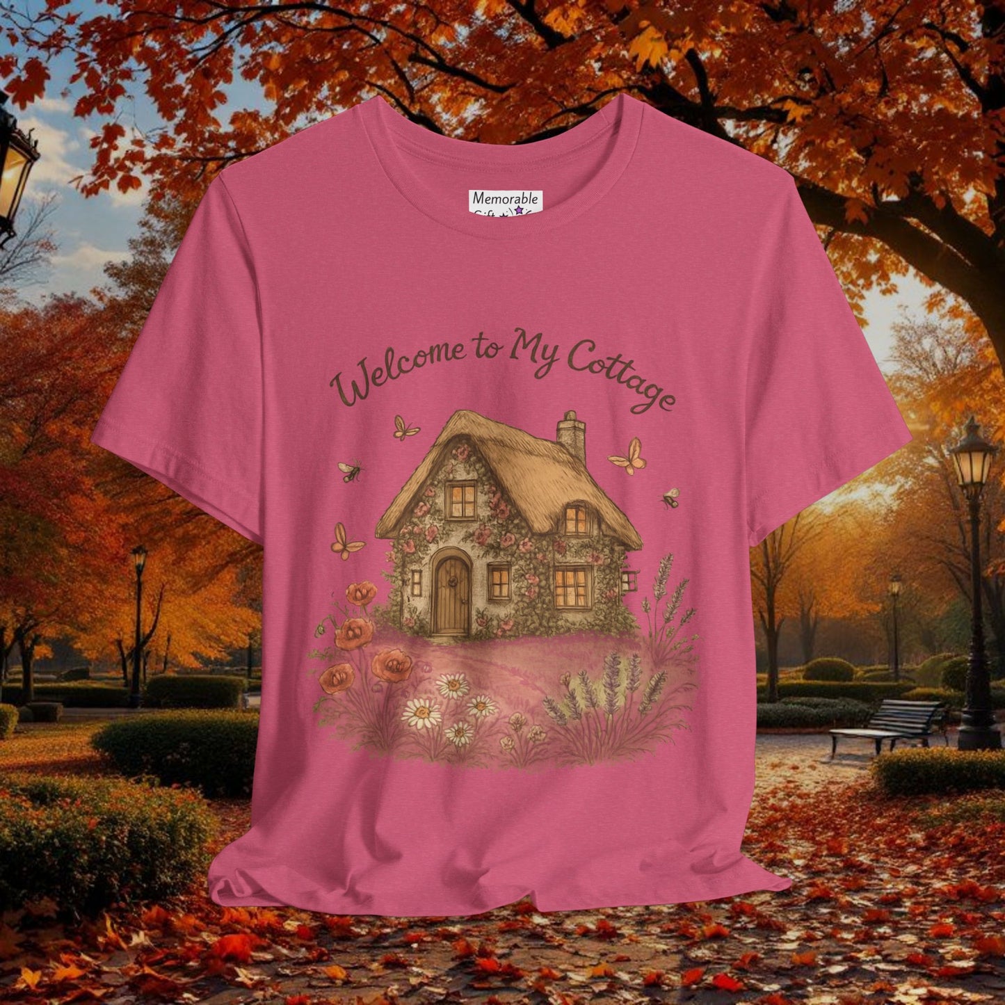 Cottage Tee - Relaxing English Countryside Short Sleeve Shirt