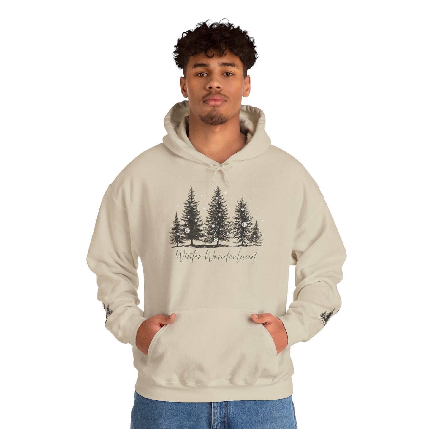 Lush Forest Hoodie - Cozy Unisex Heavy Blend Sweatshirt for Nature Lovers