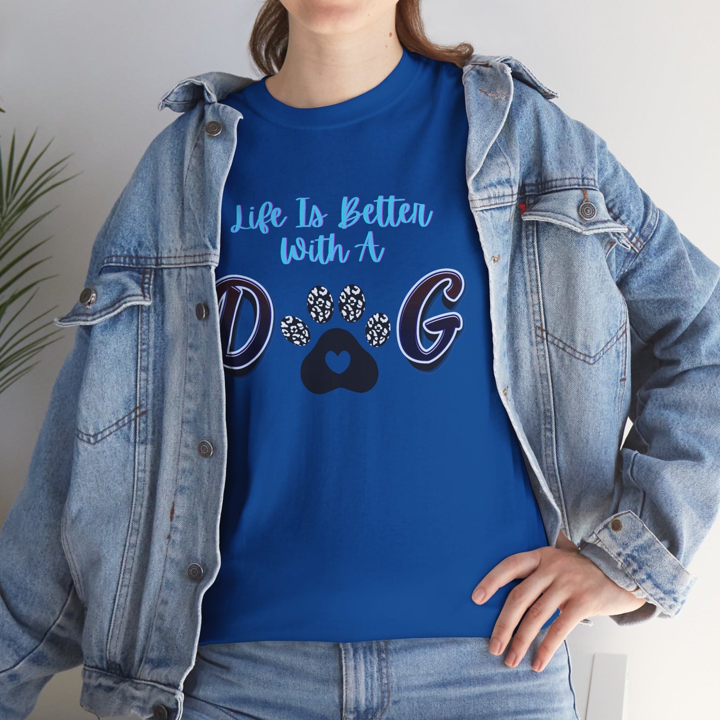 Unisex Dog Lover Tee, Life is Better with a Dog Shirt, Pet Owner Gift, Animal Lover Apparel, Casual Graphic Tee, Dog Mom/Dad Gift