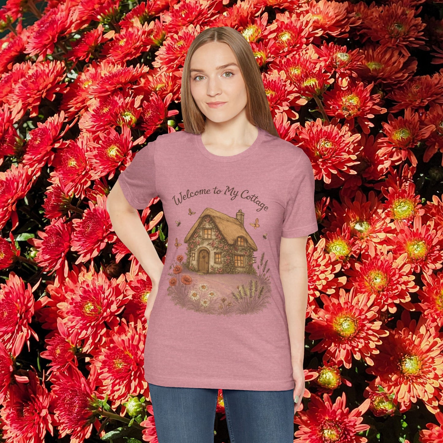 Cottage Tee - Relaxing English Countryside Short Sleeve Shirt