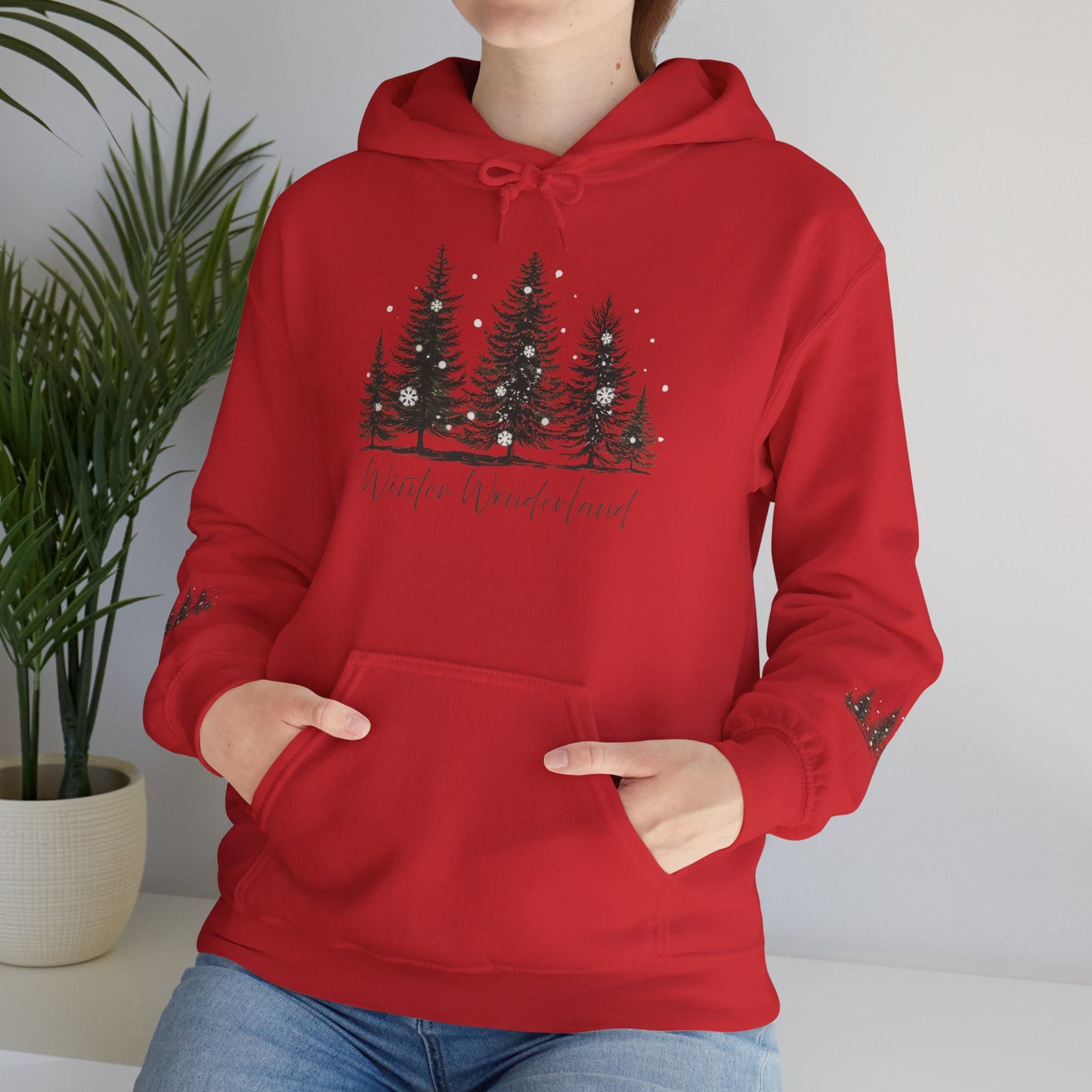 Lush Forest Hoodie - Cozy Unisex Heavy Blend Sweatshirt for Nature Lovers