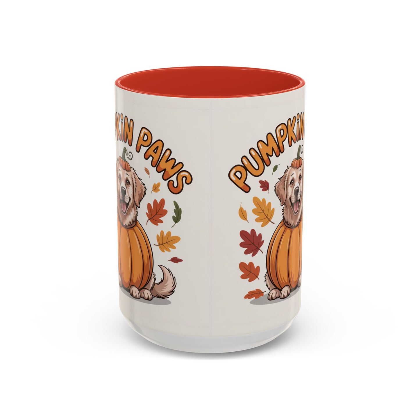 Fall Pumpkin Paws Coffee Mug, Dog Lover Gift, Autumn Home Decor, Cute Pet Mug, Halloween Coffee Cup, Seasonal Drinkware