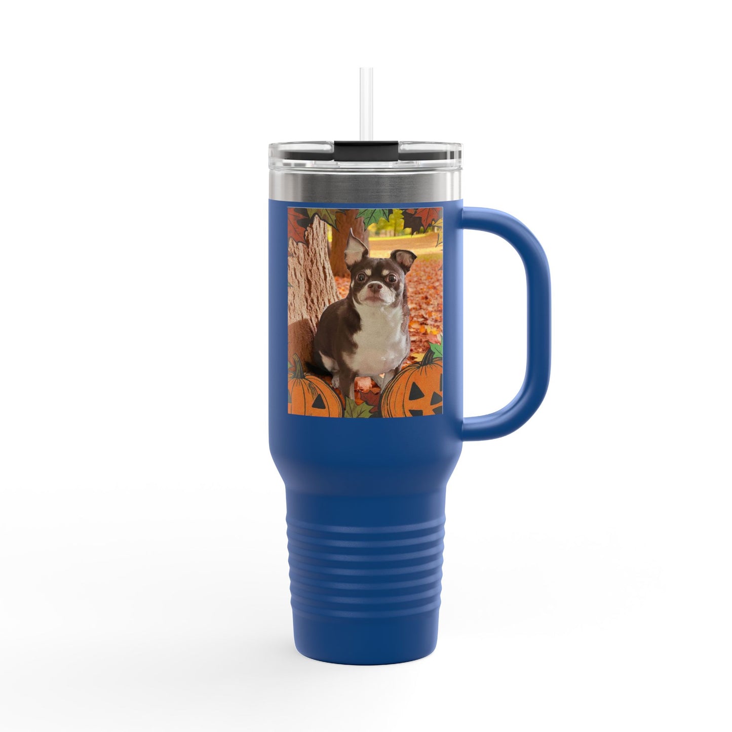 Pet Themed Insulated Travel Mug, 40oz - Fall Design