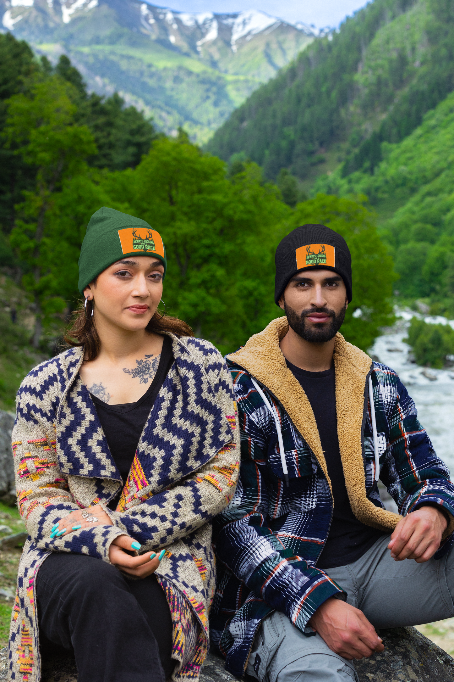 Custom Embroidered Knit Beanie, Cozy Winter Hat, Gift for Him, Hunting Beanie, Cool Weather Apparel, Outdoor Accessories