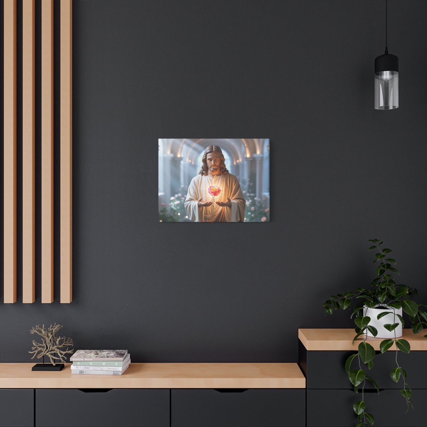 Inspirational Jesus Canvas Art, Religious Wall Decor, Faith-Based Home Decoration, Spiritual Gift for Believers, Church Wall Hanging, [...]