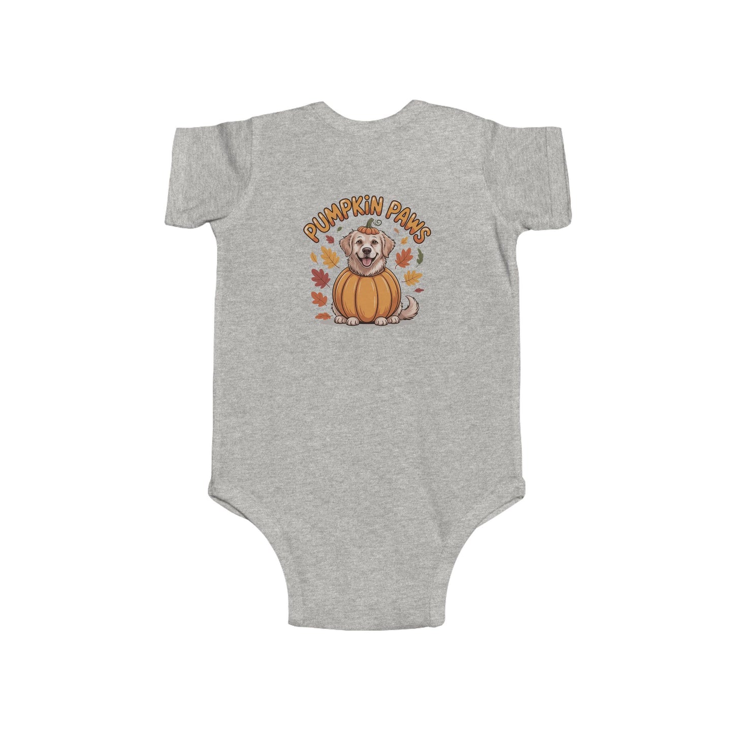 Pumpkin Paws Infant Bodysuit, Cute Baby Halloween Outfit, Autumn Cat Bodysuit, Fall Baby Clothes, Adorable Baby Gift