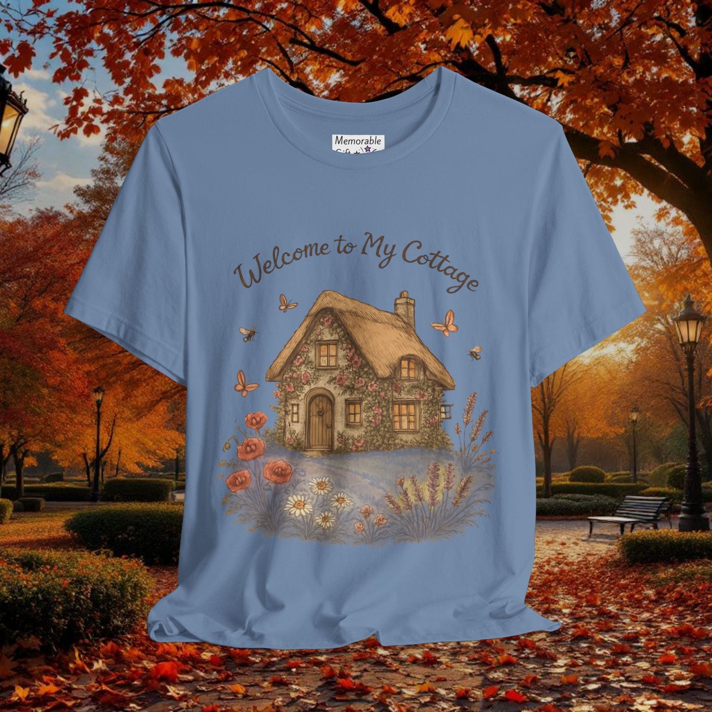 Cottage Tee - Relaxing English Countryside Short Sleeve Shirt
