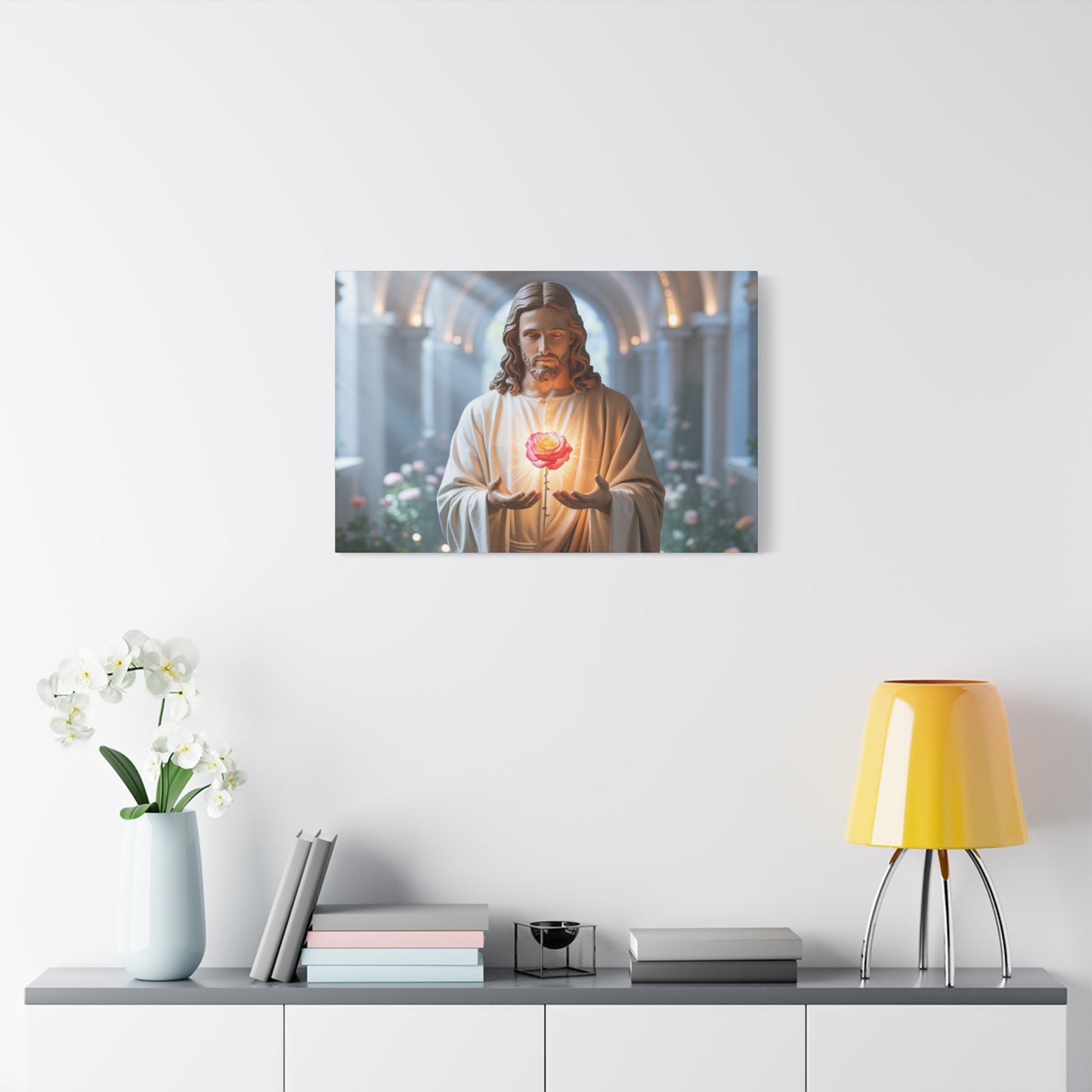 Inspirational Jesus Canvas Art, Religious Wall Decor, Faith-Based Home Decoration, Spiritual Gift for Believers, Church Wall Hanging, [...]