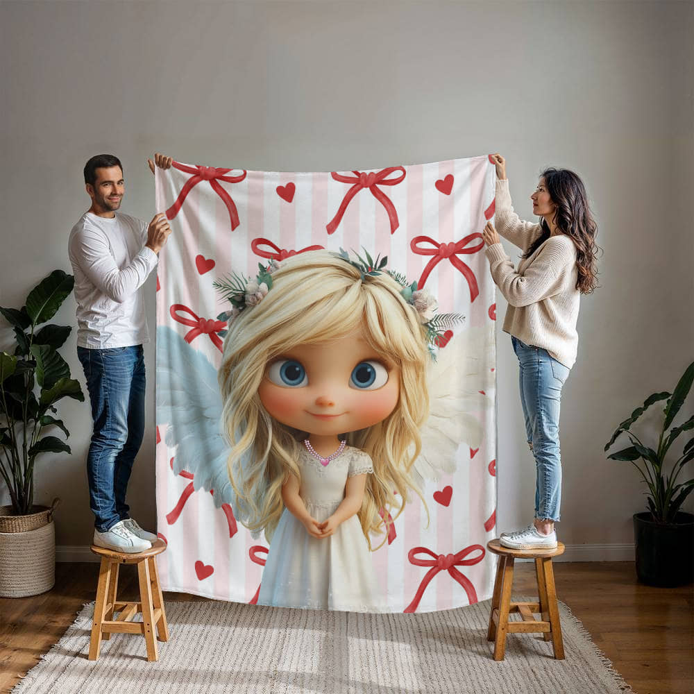 Angelic Design Mink Touch Fleece Blanket