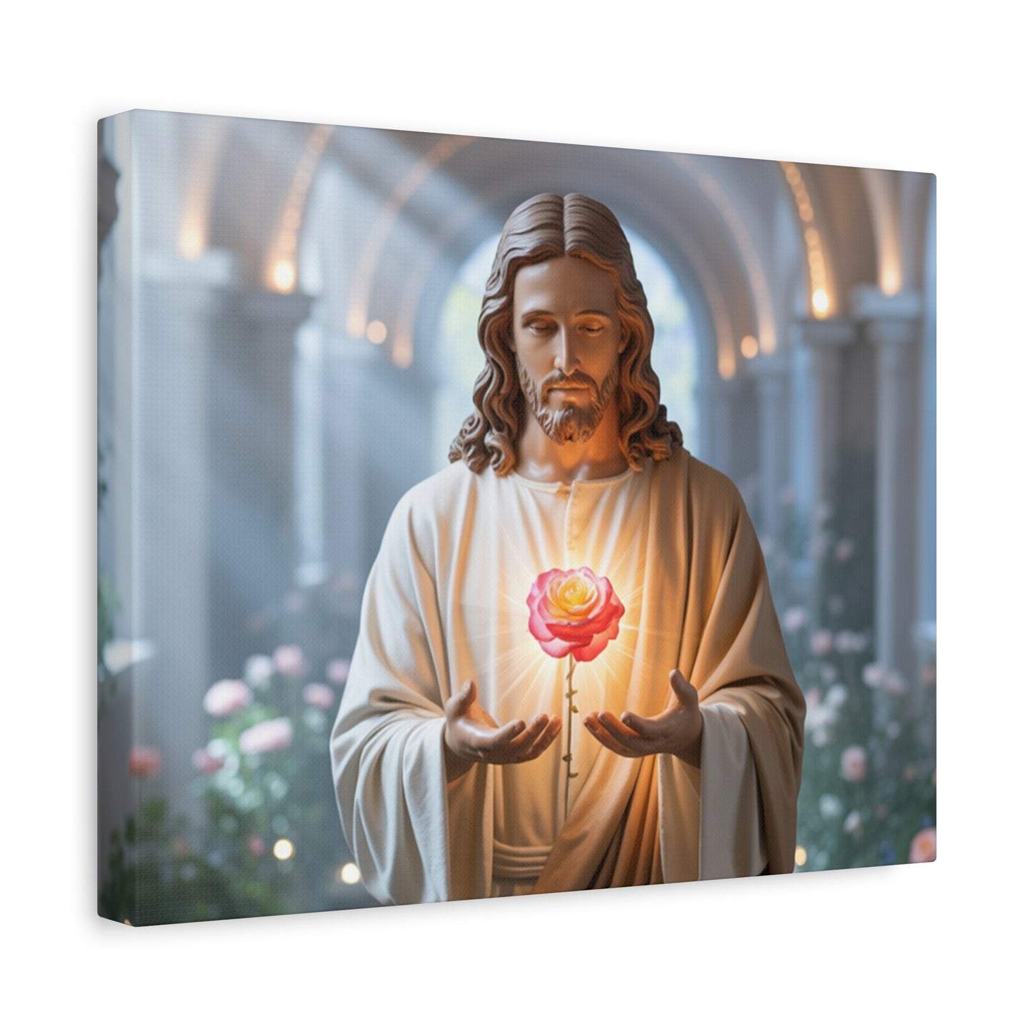 Inspirational Jesus Canvas Art, Religious Wall Decor, Faith-Based Home Decoration, Spiritual Gift for Believers, Church Wall Hanging, [...]