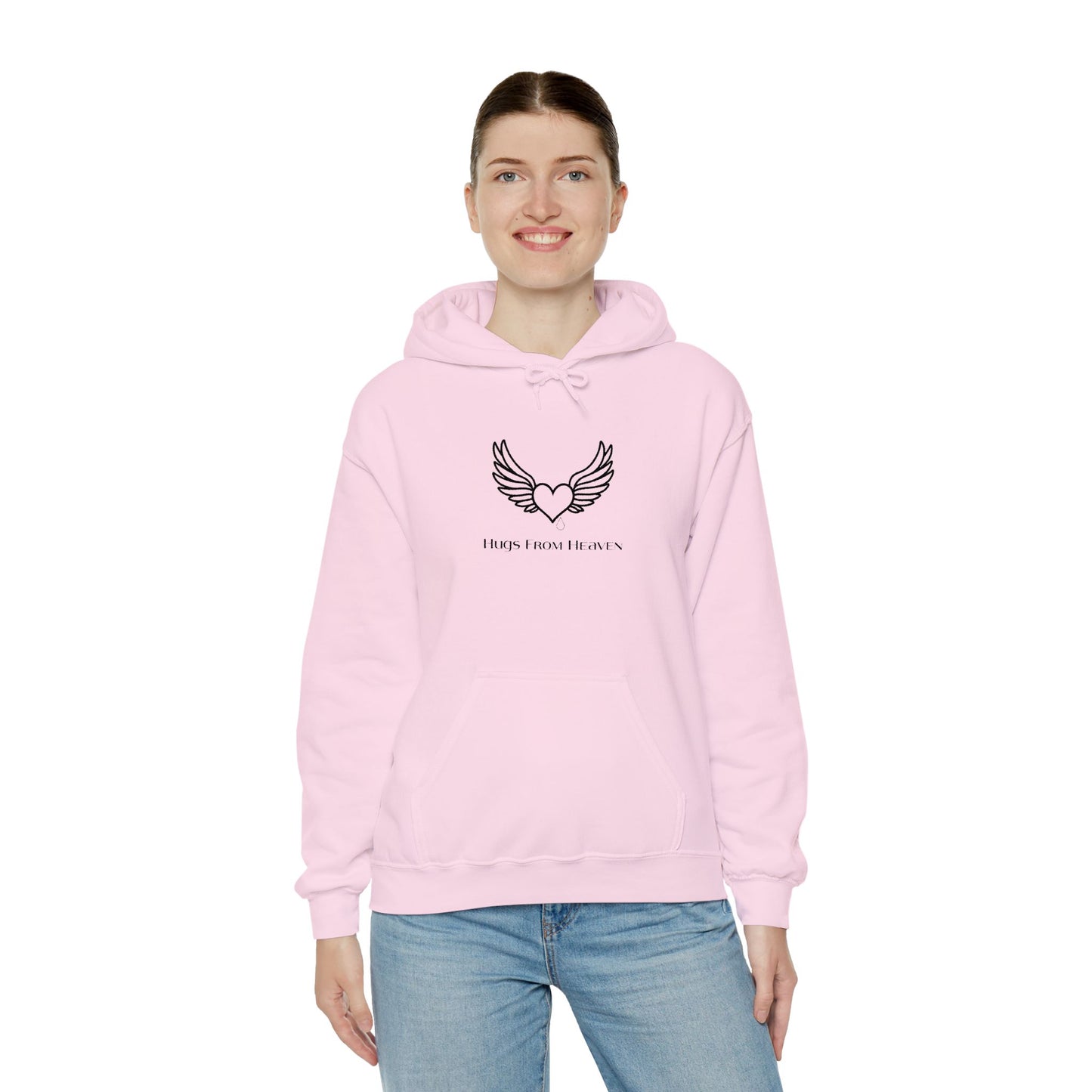 Hugs From Heaven Hoodie — Heart & Wings Memorial Sweatshirt