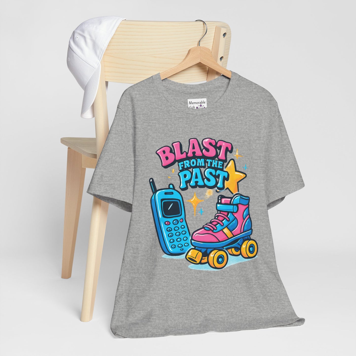 Retro Tee - Roller Skates & Cordless Phones Design