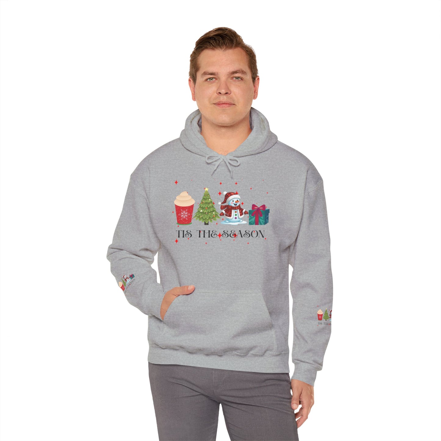 Festive Holiday Hoodie - 'Tis the Season Sweatshirt