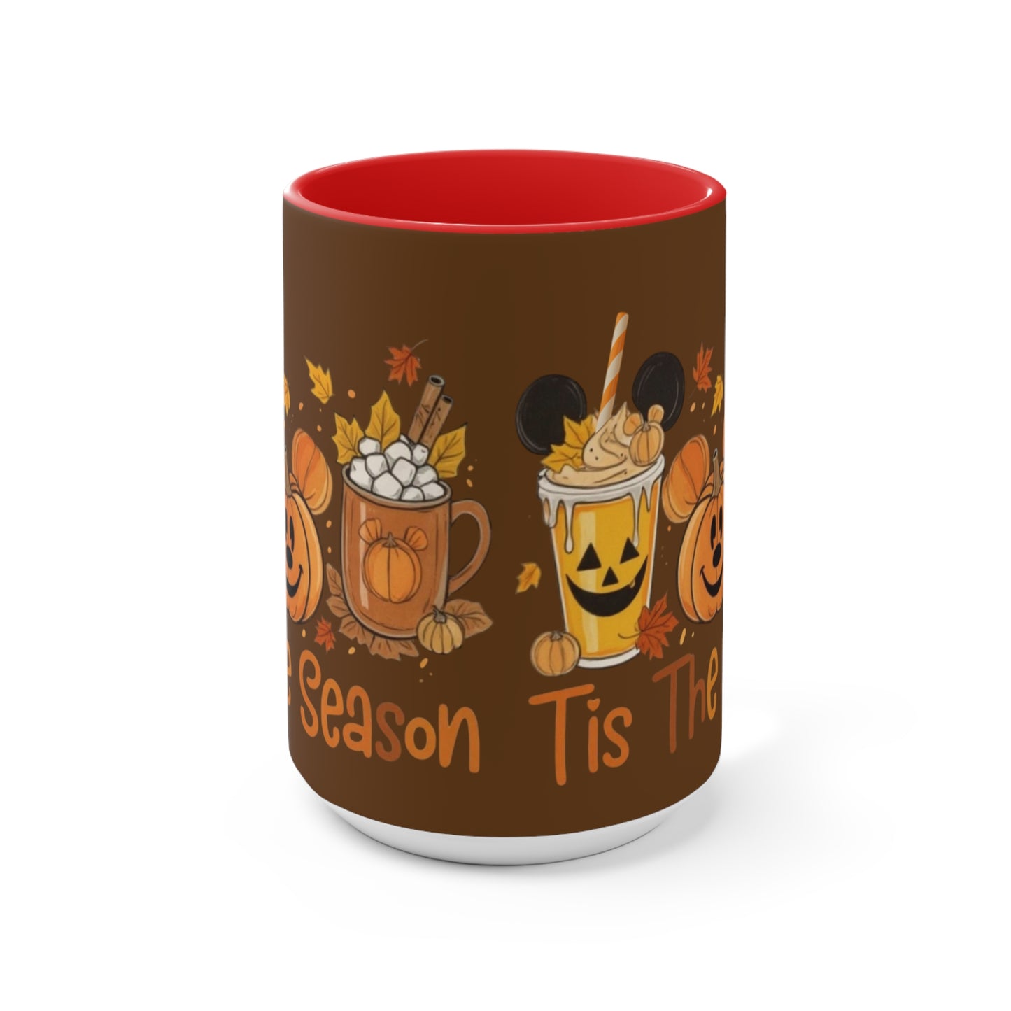Festive Fall Accent Mugs | Halloween Coffee Cup, Autumn Drinkware, Seasonal Gift, Cozy Mug, Cute Kitchen Decor