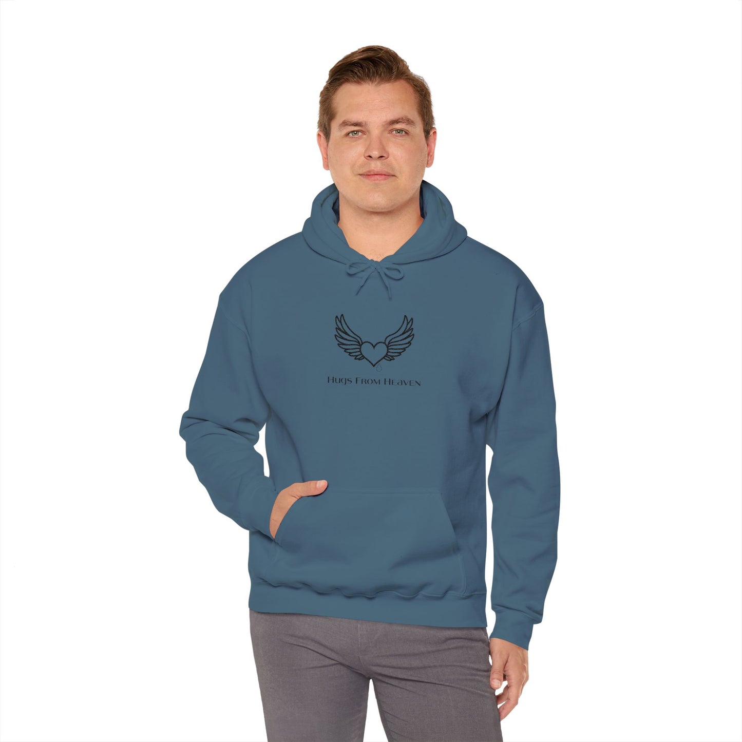Hugs From Heaven Hoodie — Heart & Wings Memorial Sweatshirt