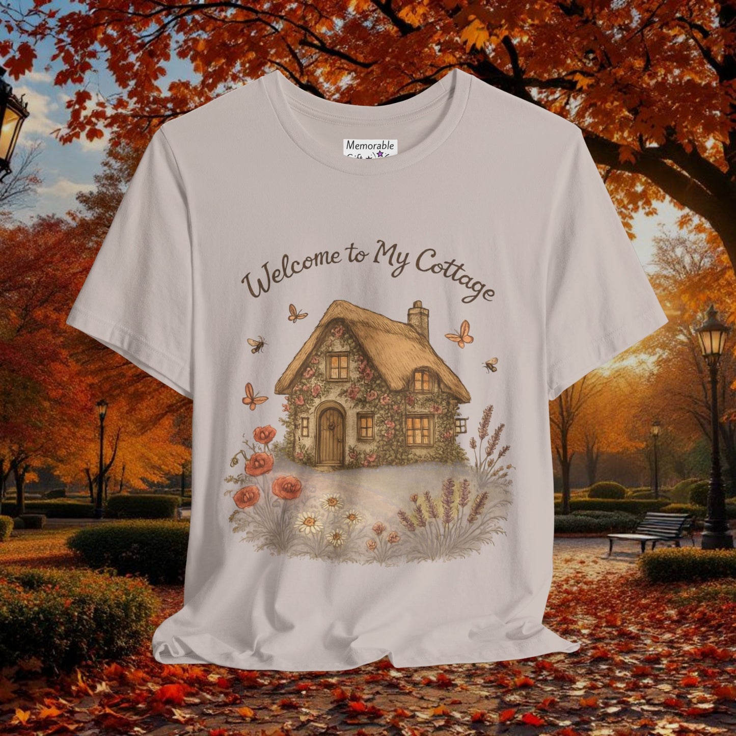 Cottage Tee - Relaxing English Countryside Short Sleeve Shirt