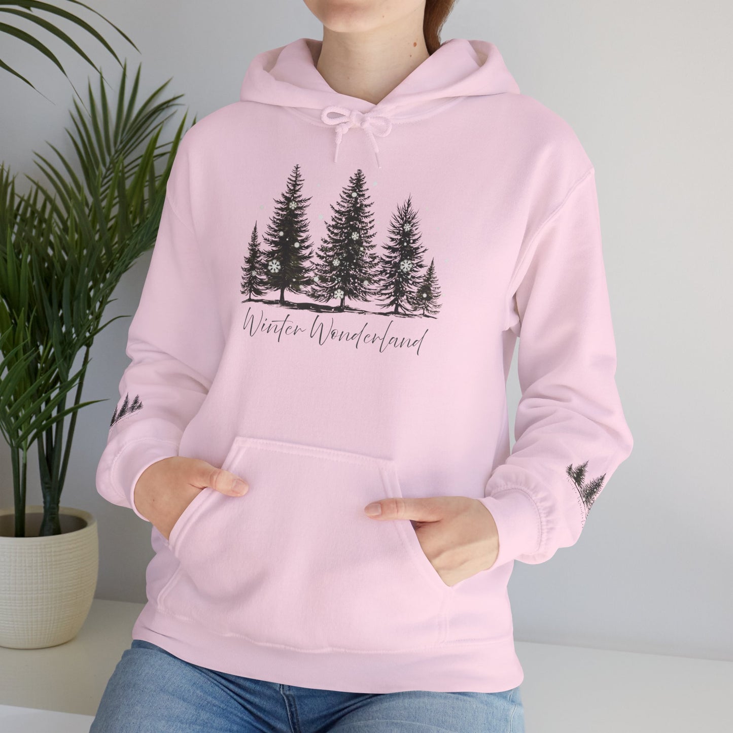 Lush Forest Hoodie - Cozy Unisex Heavy Blend Sweatshirt for Nature Lovers