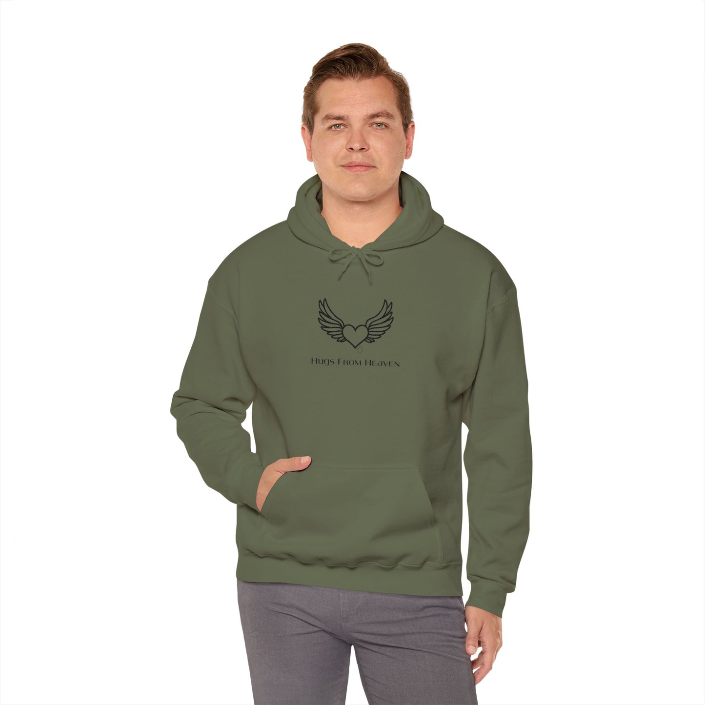 Hugs From Heaven Hoodie — Heart & Wings Memorial Sweatshirt