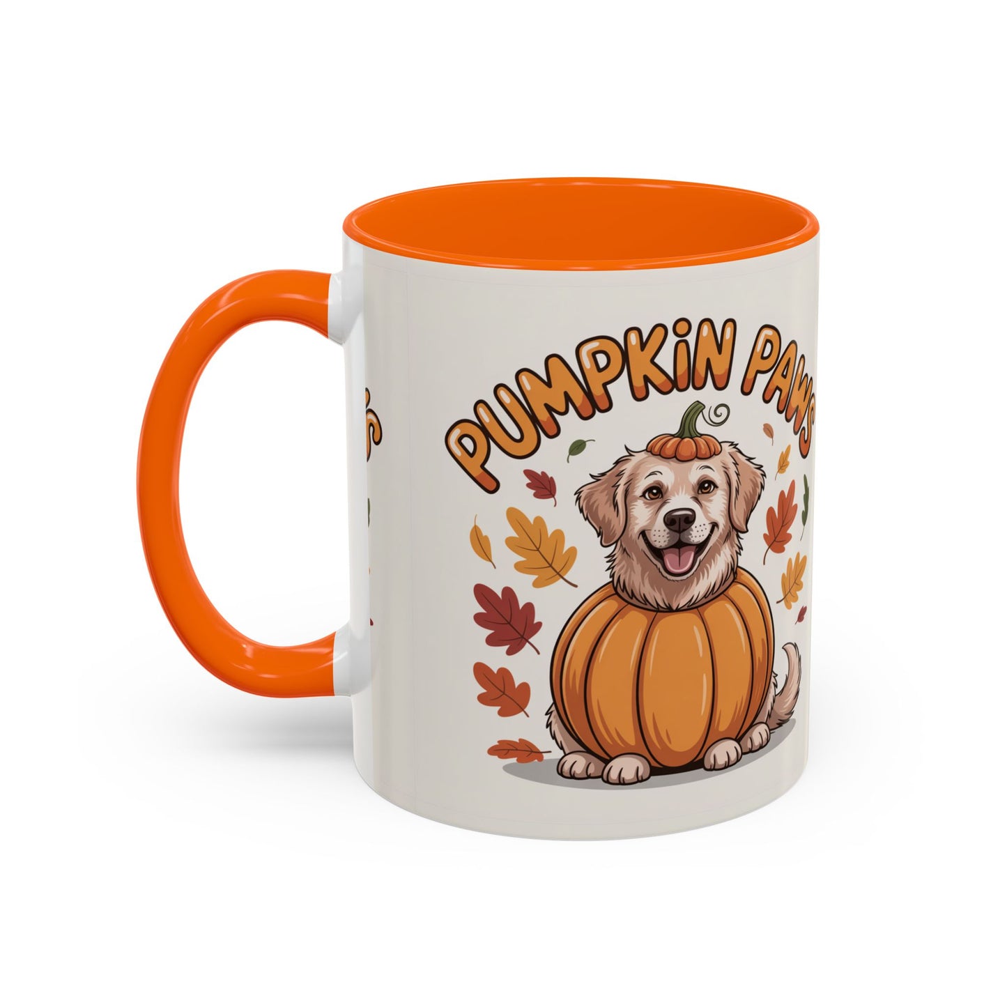 Fall Pumpkin Paws Coffee Mug, Dog Lover Gift, Autumn Home Decor, Cute Pet Mug, Halloween Coffee Cup, Seasonal Drinkware