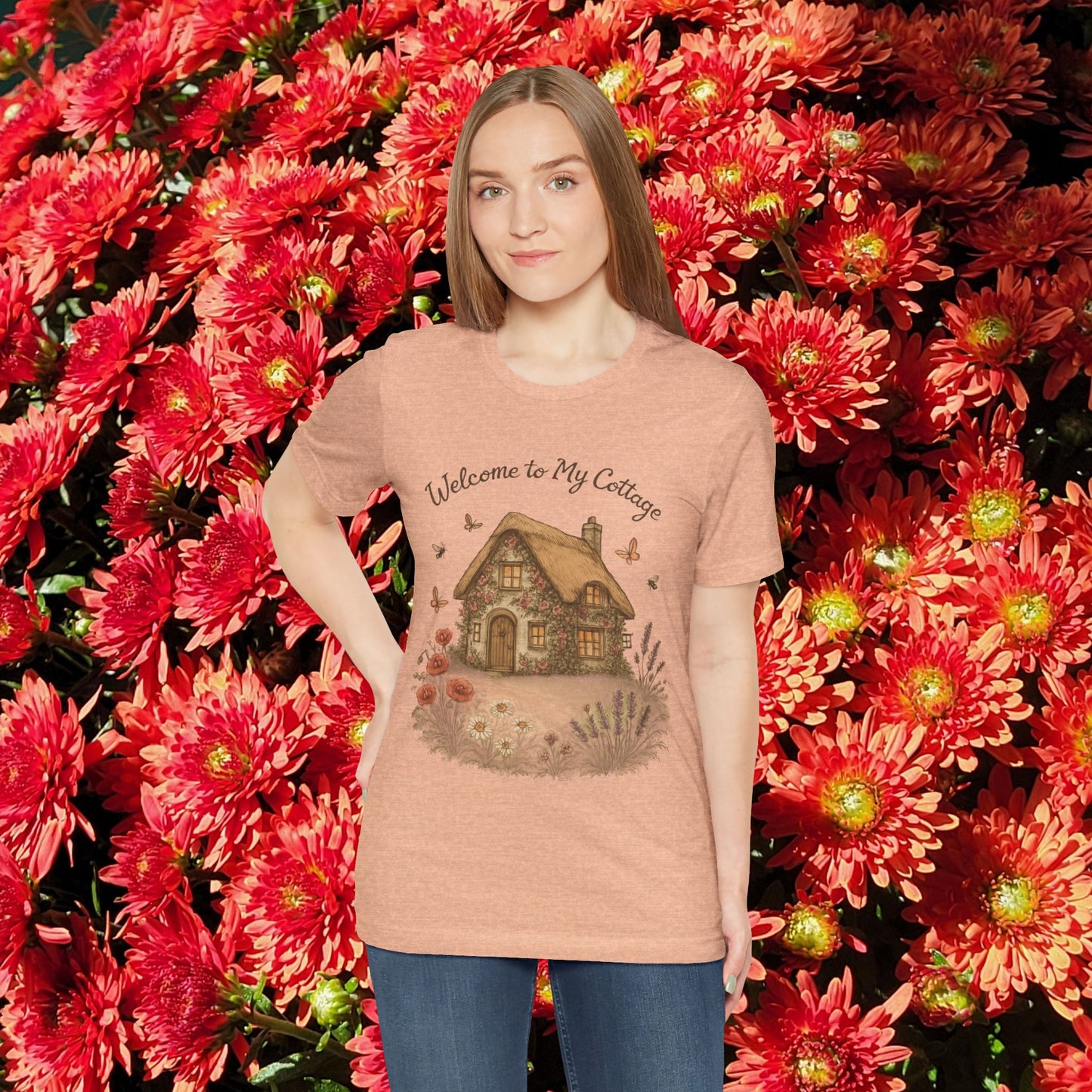 Cottage Tee - Relaxing English Countryside Short Sleeve Shirt