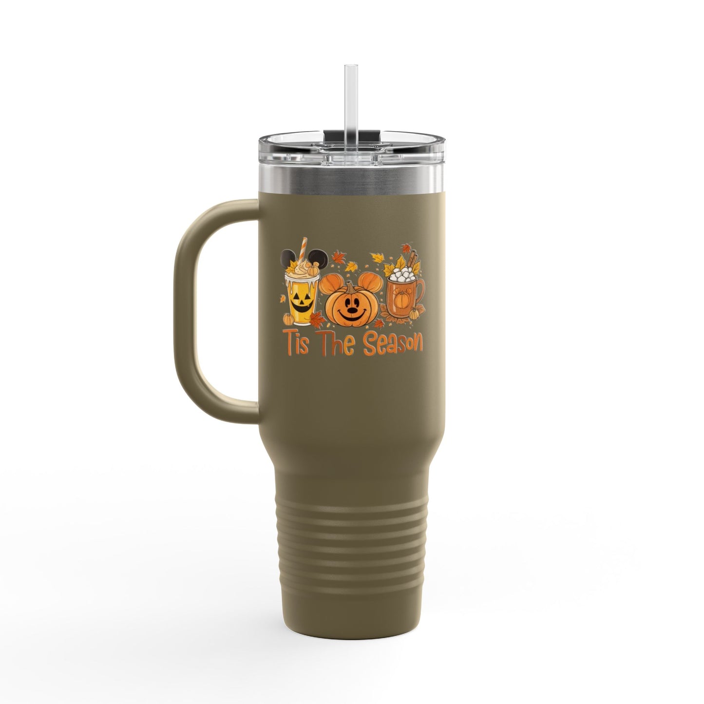 Tis The Season Insulated Travel Mug, 40oz - Fall Vibes, Pumpkin Spice Lover, Coffee Travel Cup, Halloween Gift