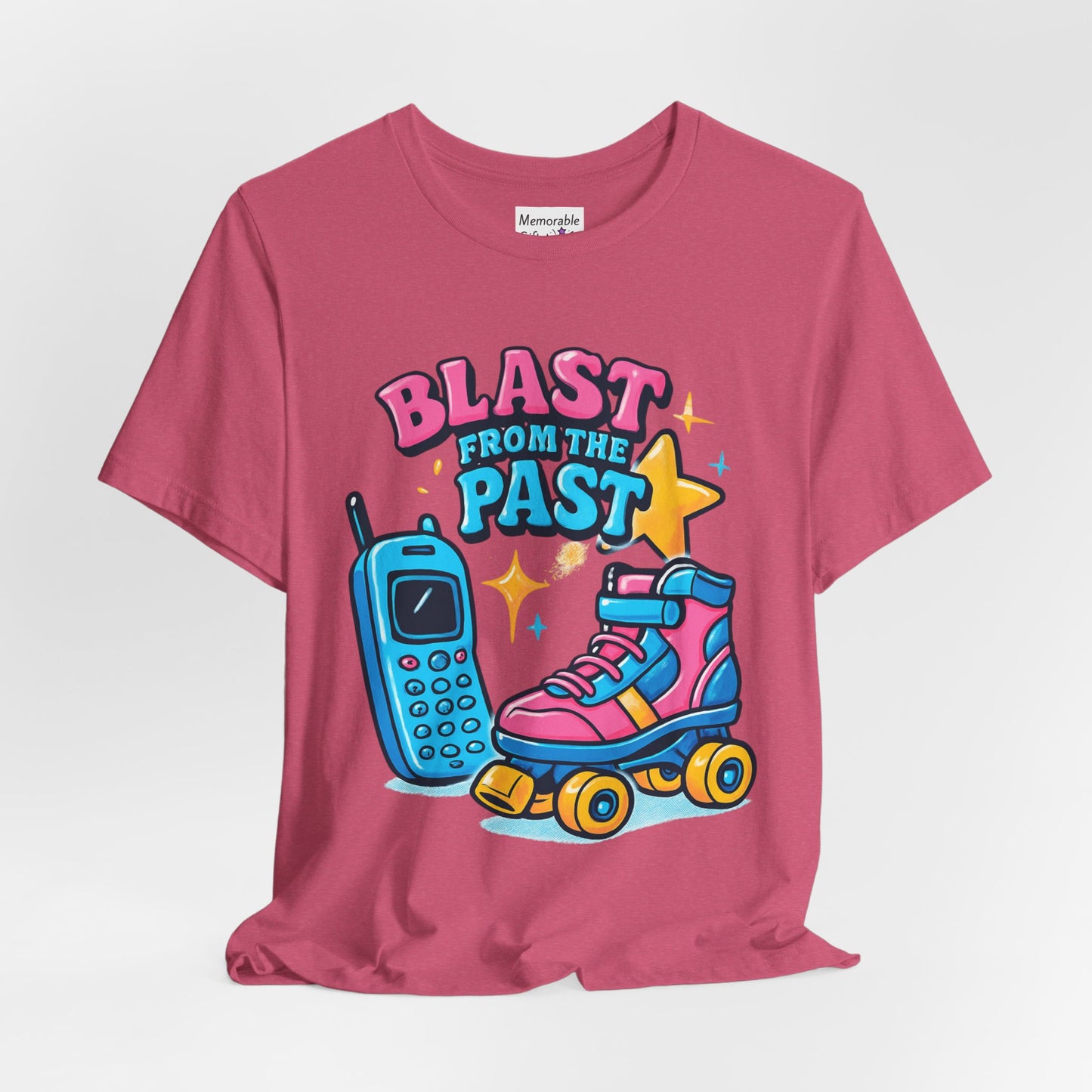 Retro Tee - Roller Skates & Cordless Phones Design
