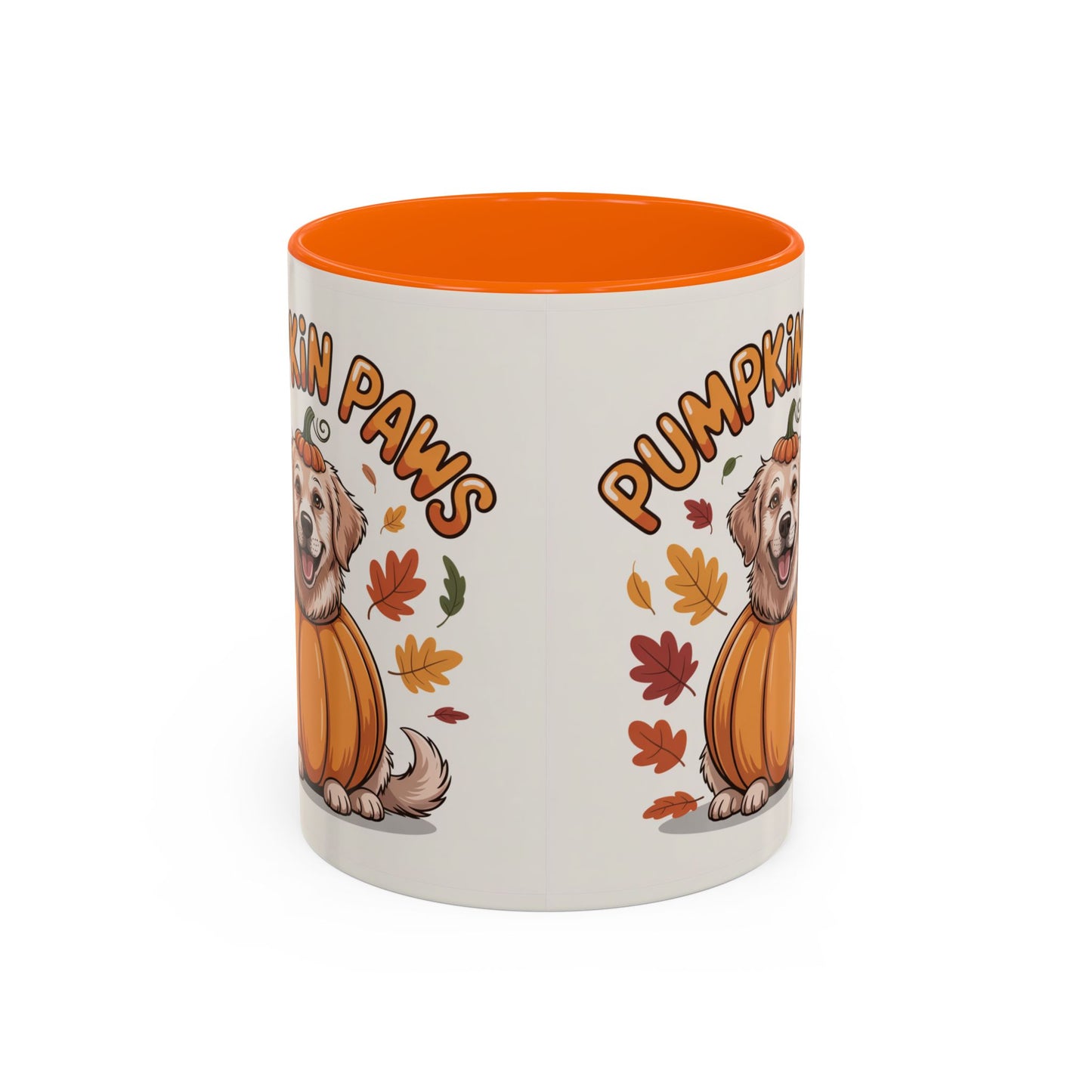 Fall Pumpkin Paws Coffee Mug, Dog Lover Gift, Autumn Home Decor, Cute Pet Mug, Halloween Coffee Cup, Seasonal Drinkware