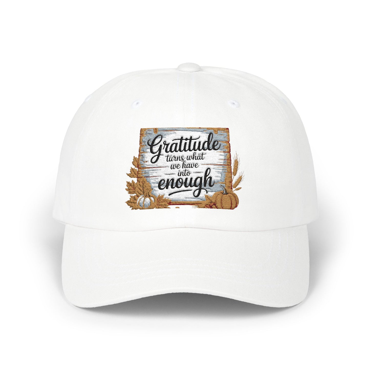 Gratitude Classic Cap - Thank You Gift, Casual Style Hat