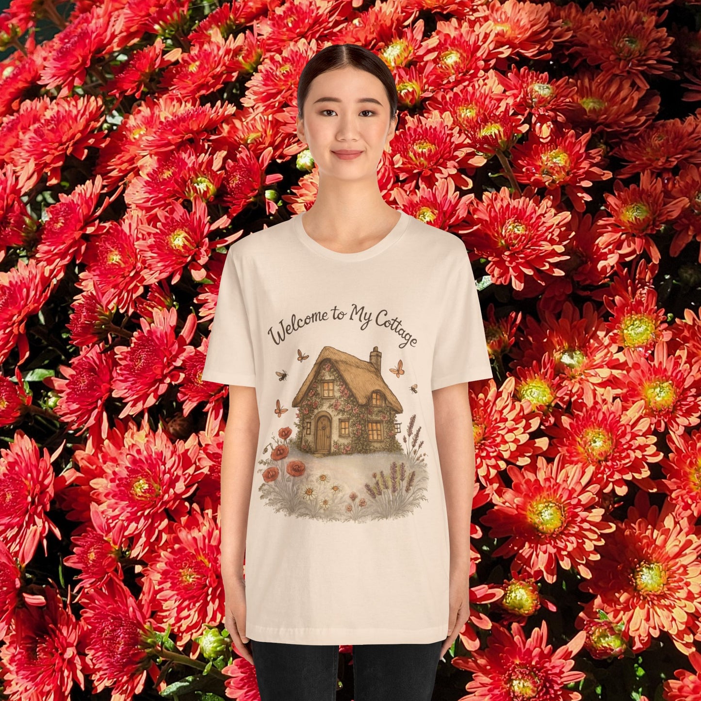 Cottage Tee - Relaxing English Countryside Short Sleeve Shirt