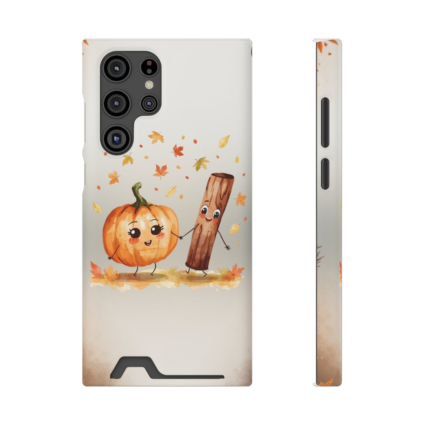 Phone Case - Pumpkin & Spice Card Holder