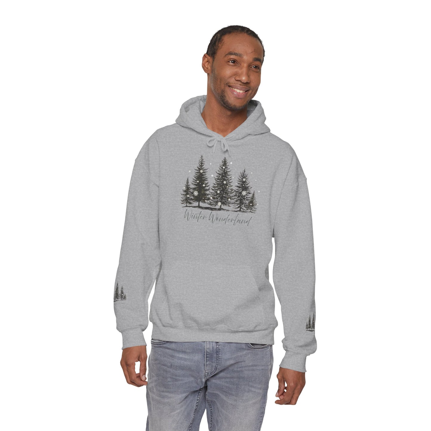 Lush Forest Hoodie - Cozy Unisex Heavy Blend Sweatshirt for Nature Lovers