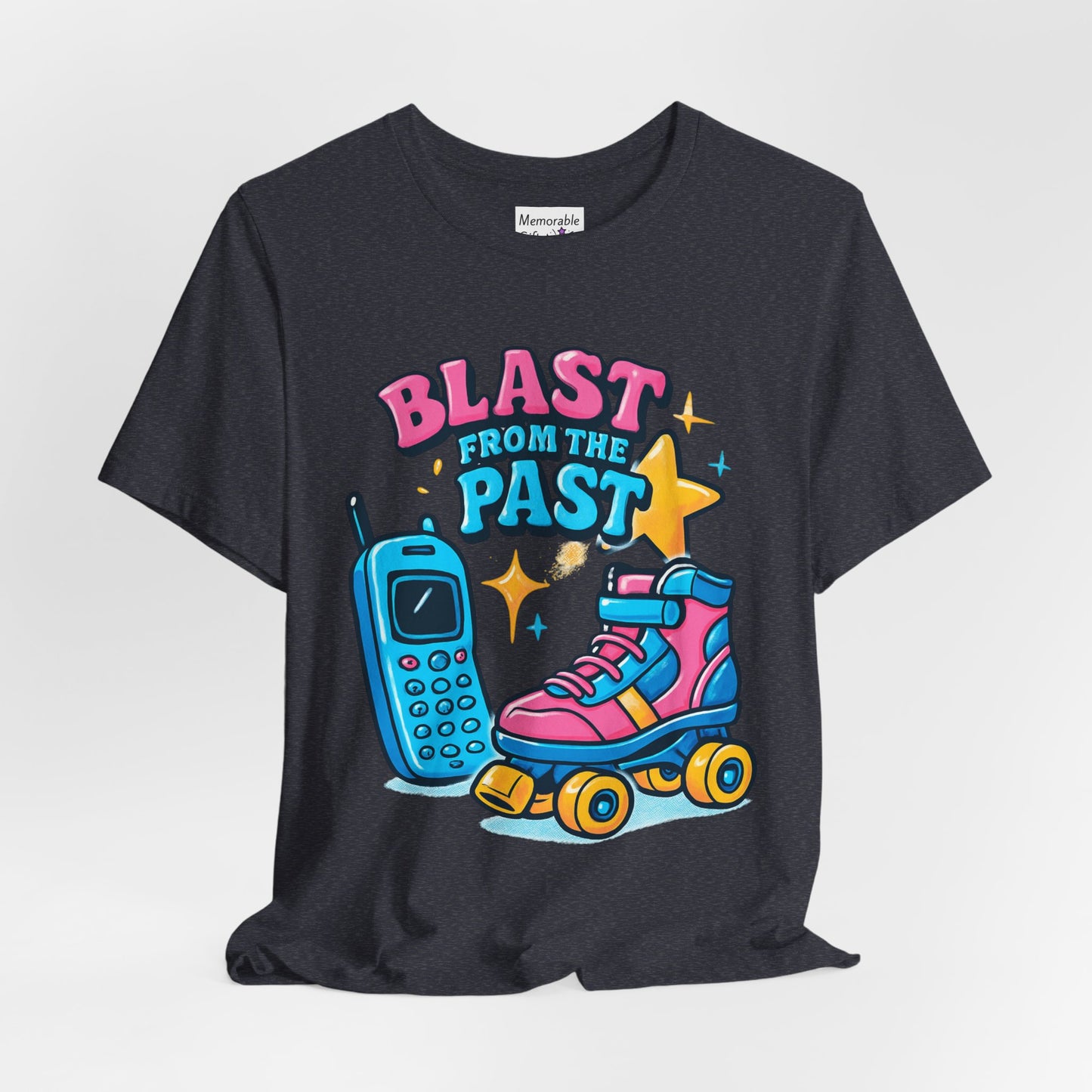 Retro Tee - Roller Skates & Cordless Phones Design