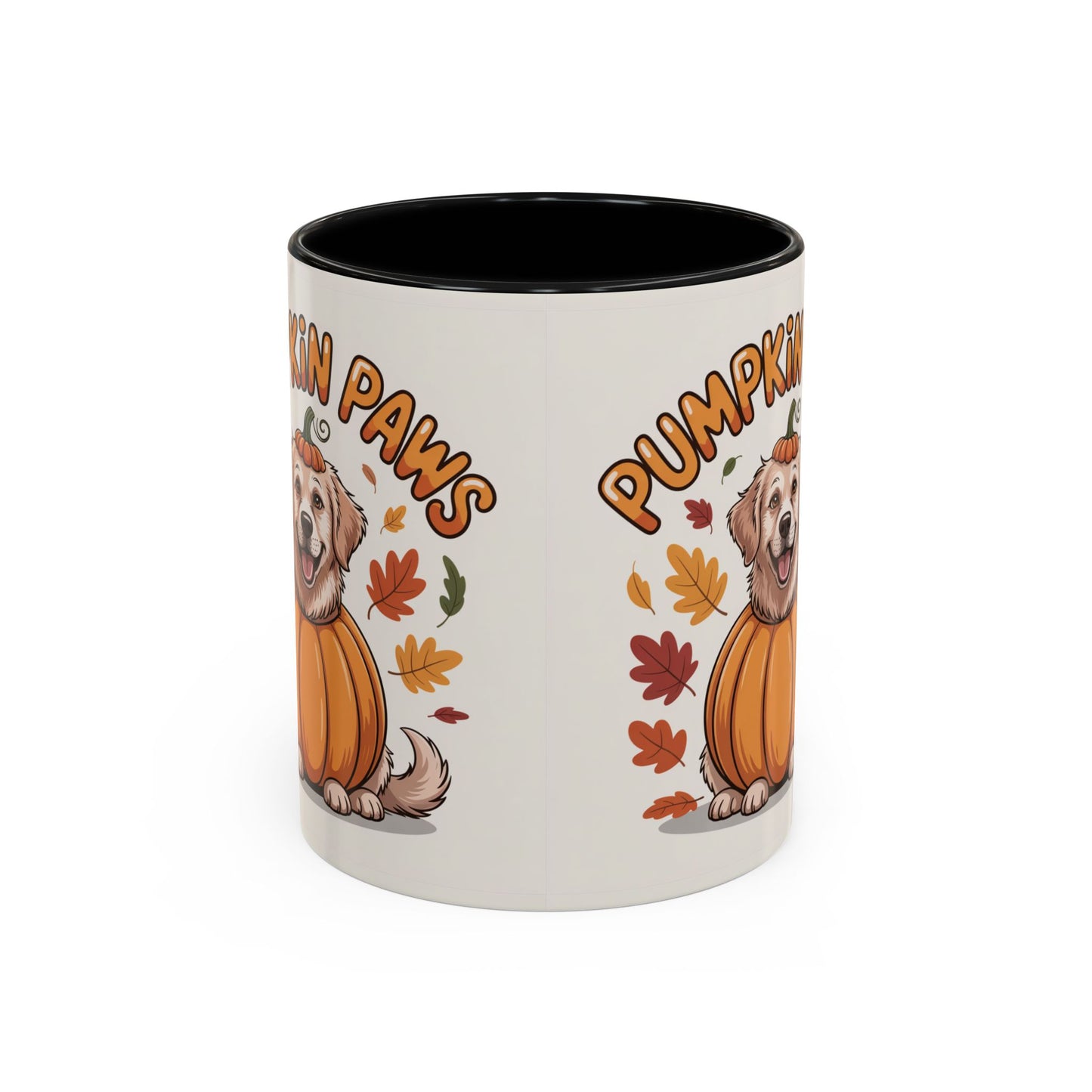 Fall Pumpkin Paws Coffee Mug, Dog Lover Gift, Autumn Home Decor, Cute Pet Mug, Halloween Coffee Cup, Seasonal Drinkware