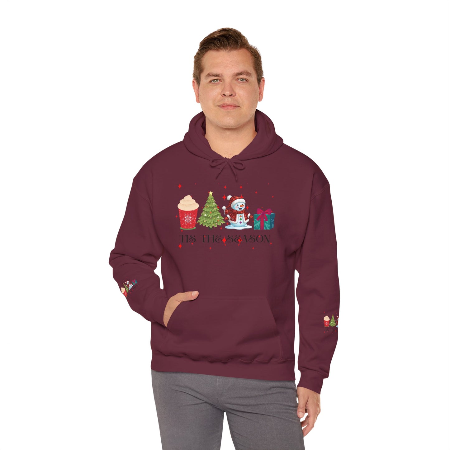 Festive Holiday Hoodie - 'Tis the Season Sweatshirt