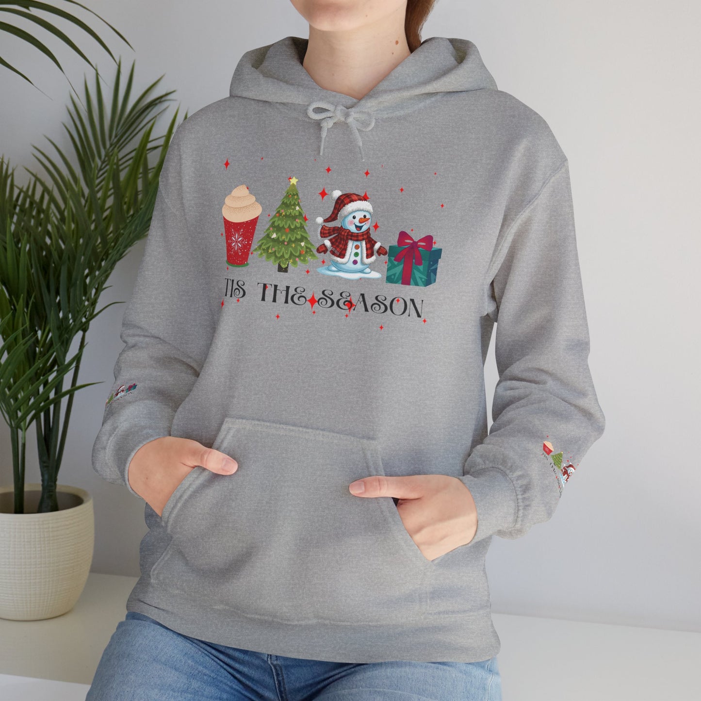 Festive Holiday Hoodie - 'Tis the Season Sweatshirt