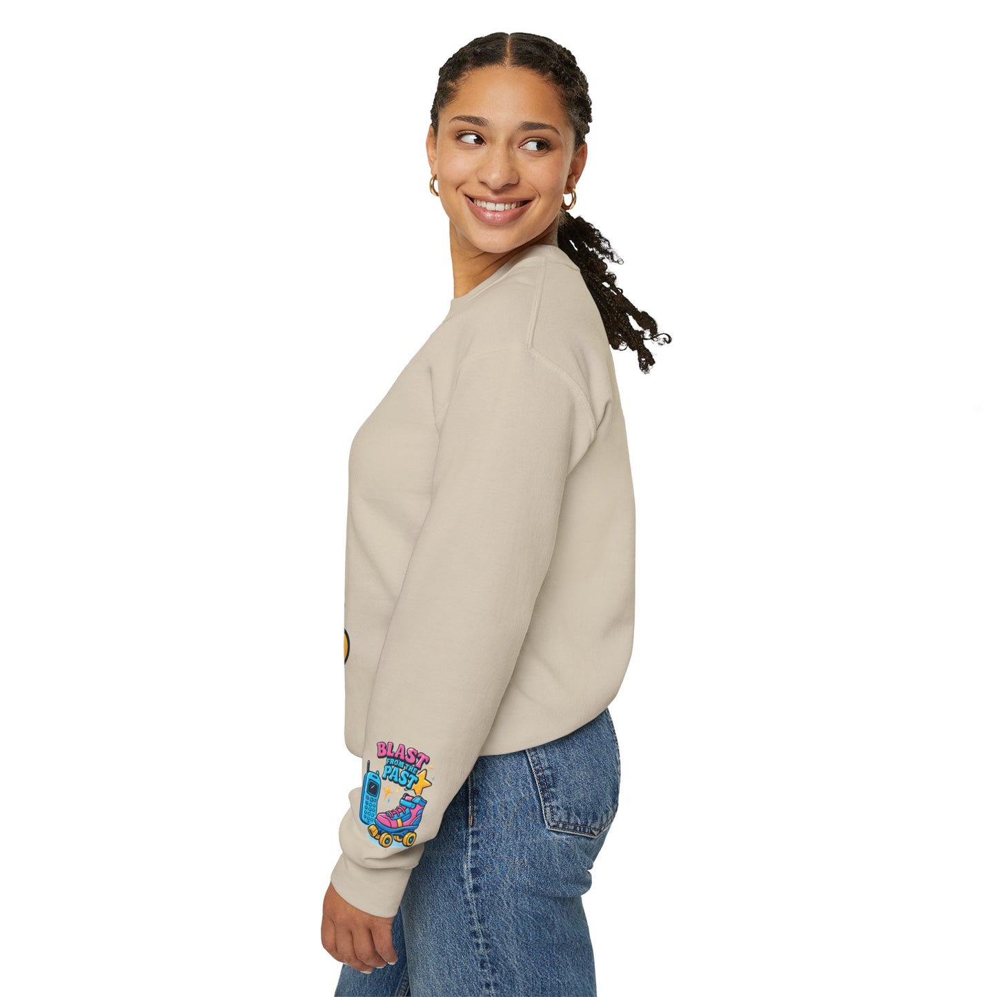 80's Retro Roller Skates & Cordless Phones Sweatshirt