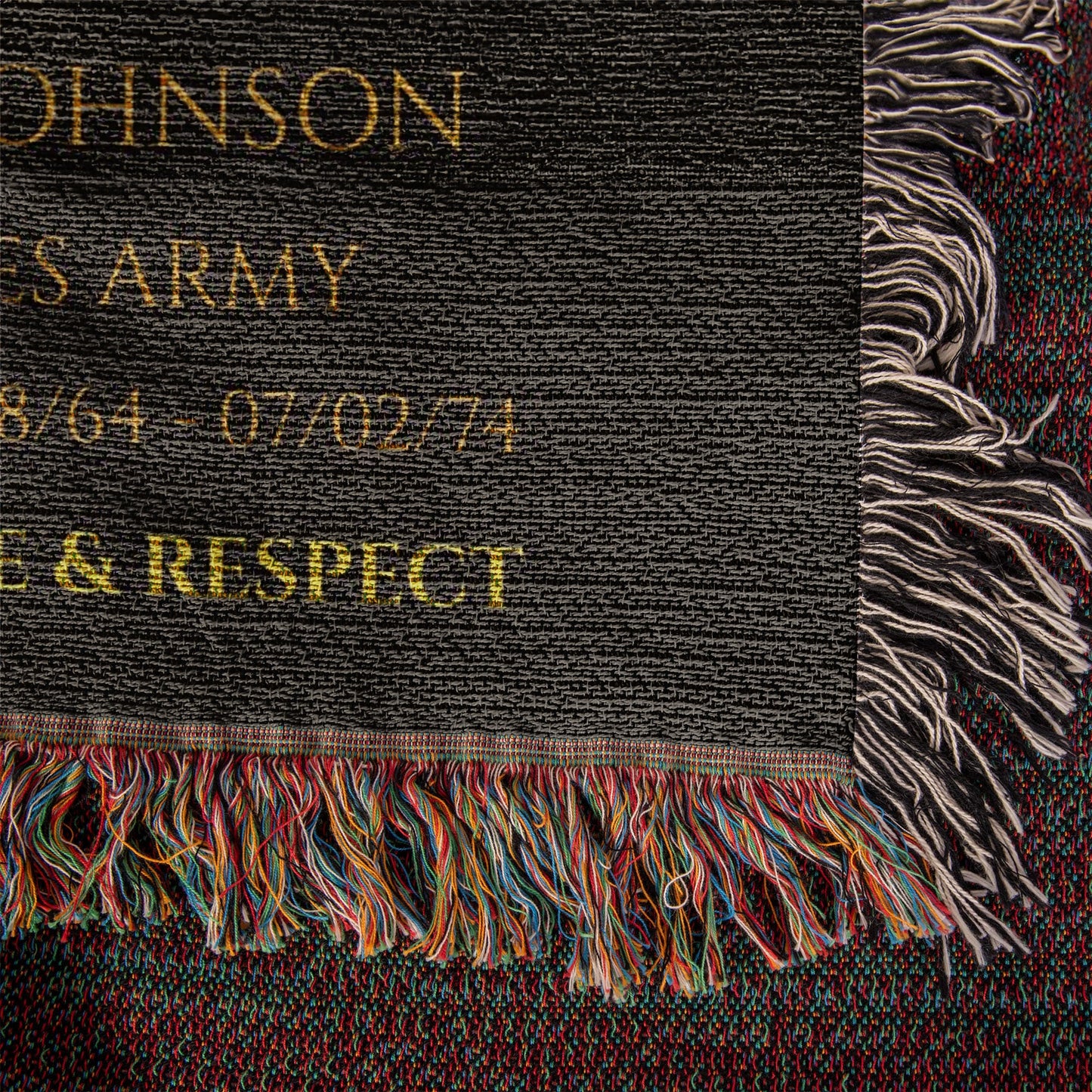 Personalized Veteran Wall Display Blanket – A Daily Tribute of Honor for a Living Service Member