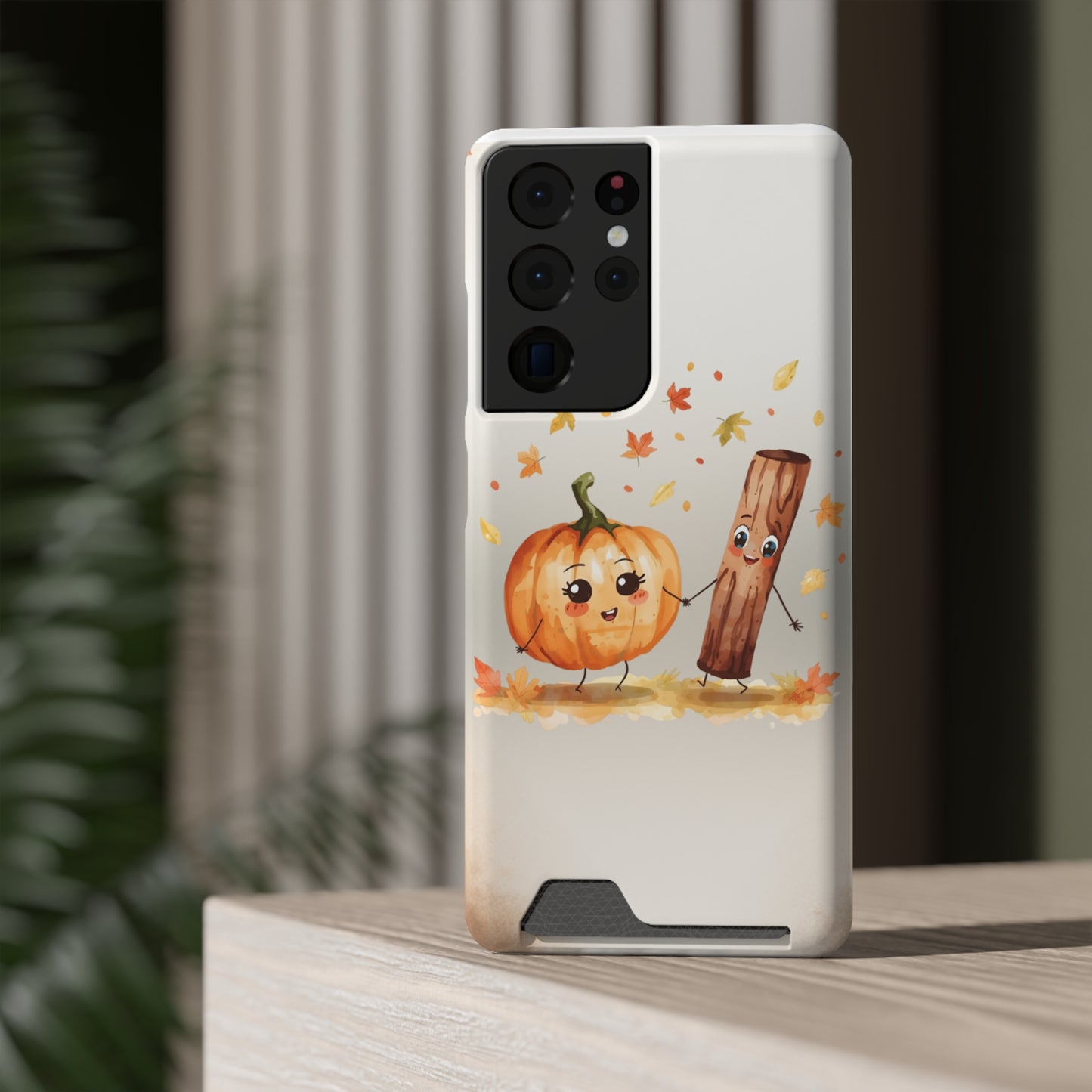 Phone Case - Pumpkin & Spice Card Holder