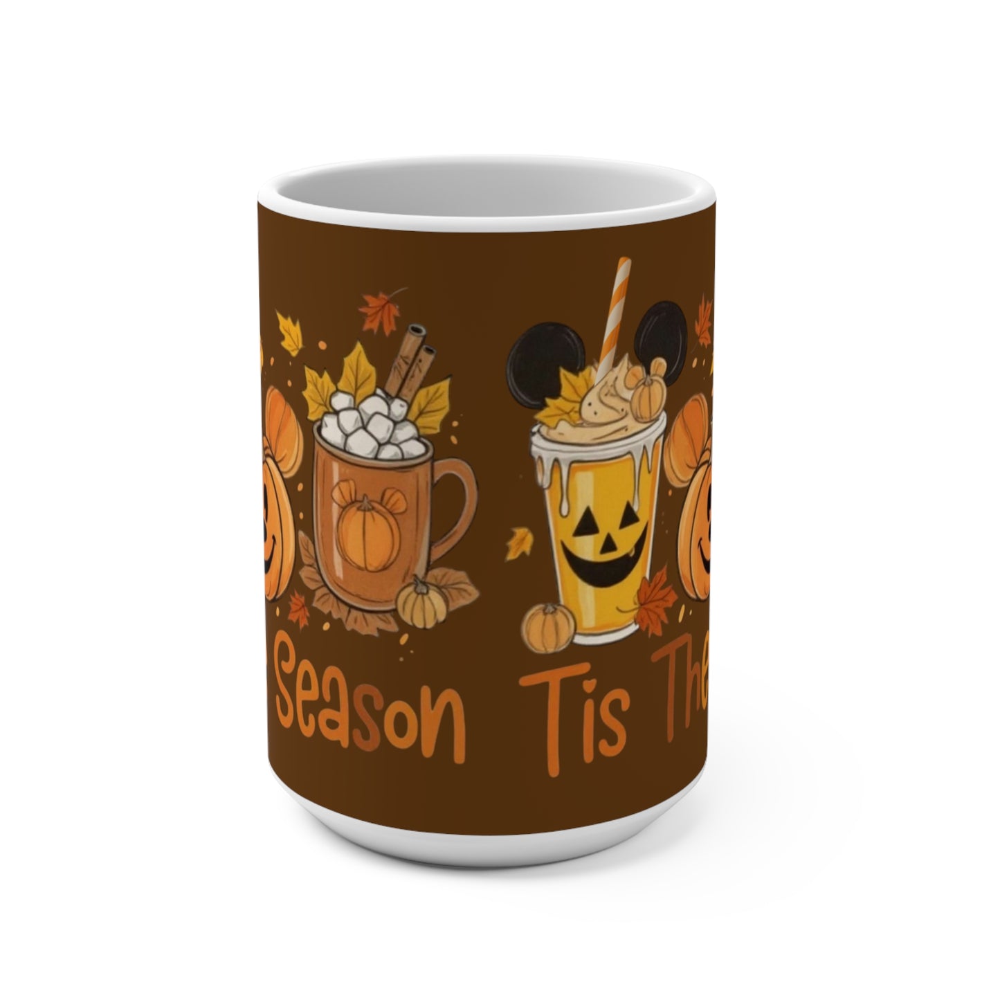 Fall Festivity Mug - "Tis the Season" Pumpkin Design 15oz