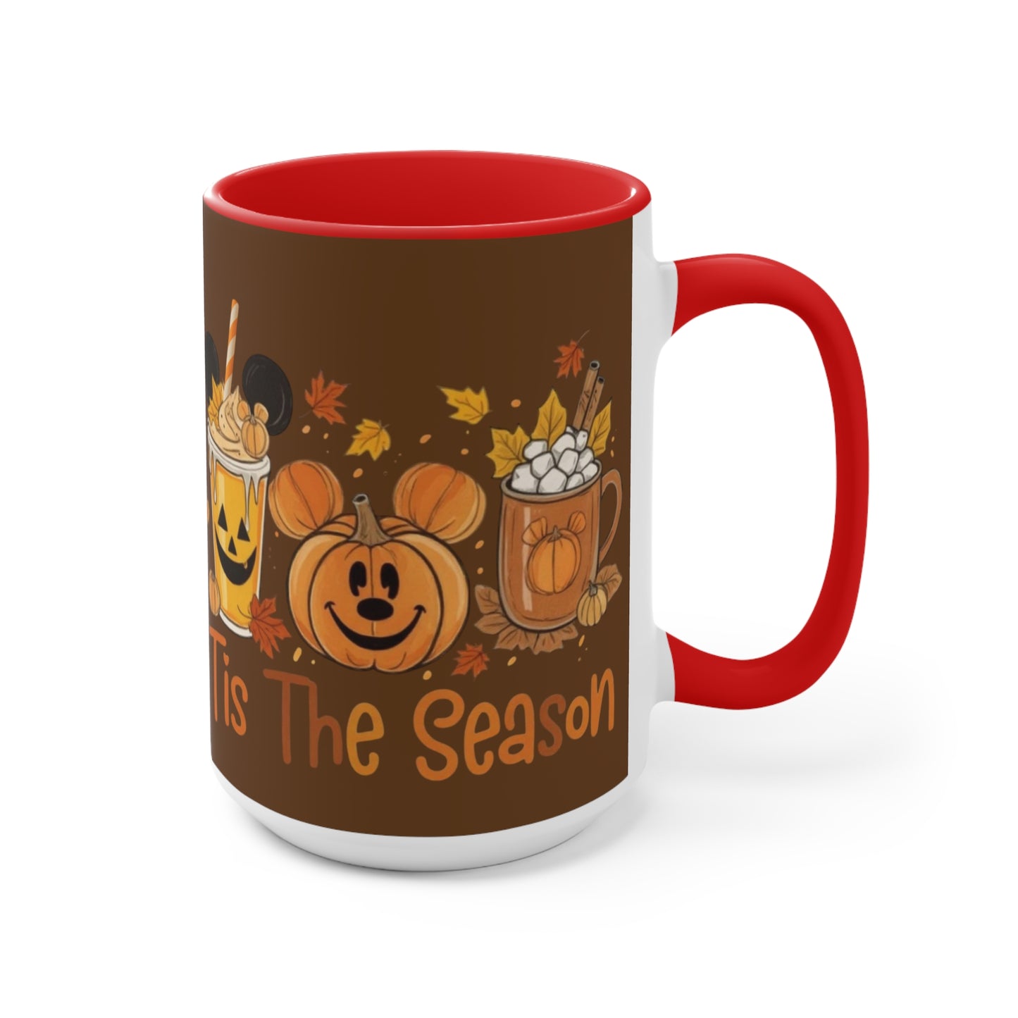 Festive Fall Accent Mugs | Halloween Coffee Cup, Autumn Drinkware, Seasonal Gift, Cozy Mug, Cute Kitchen Decor